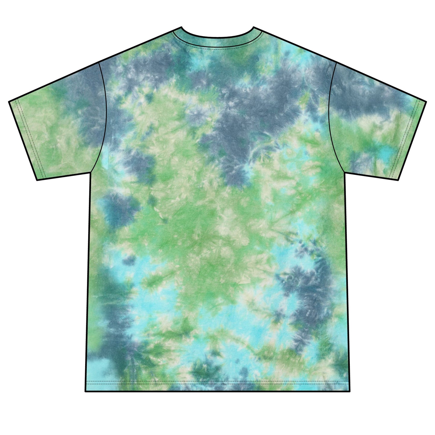 Floral Skull || Unisex Crystal Tie-Dye T-shirt