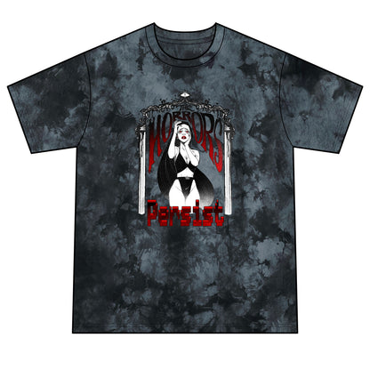 The Horrors Persist || Unisex Crystal Tie-Dye Tee