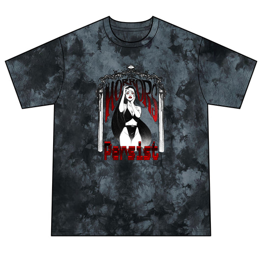 The Horrors Persist || Unisex Crystal Tie-Dye Tee