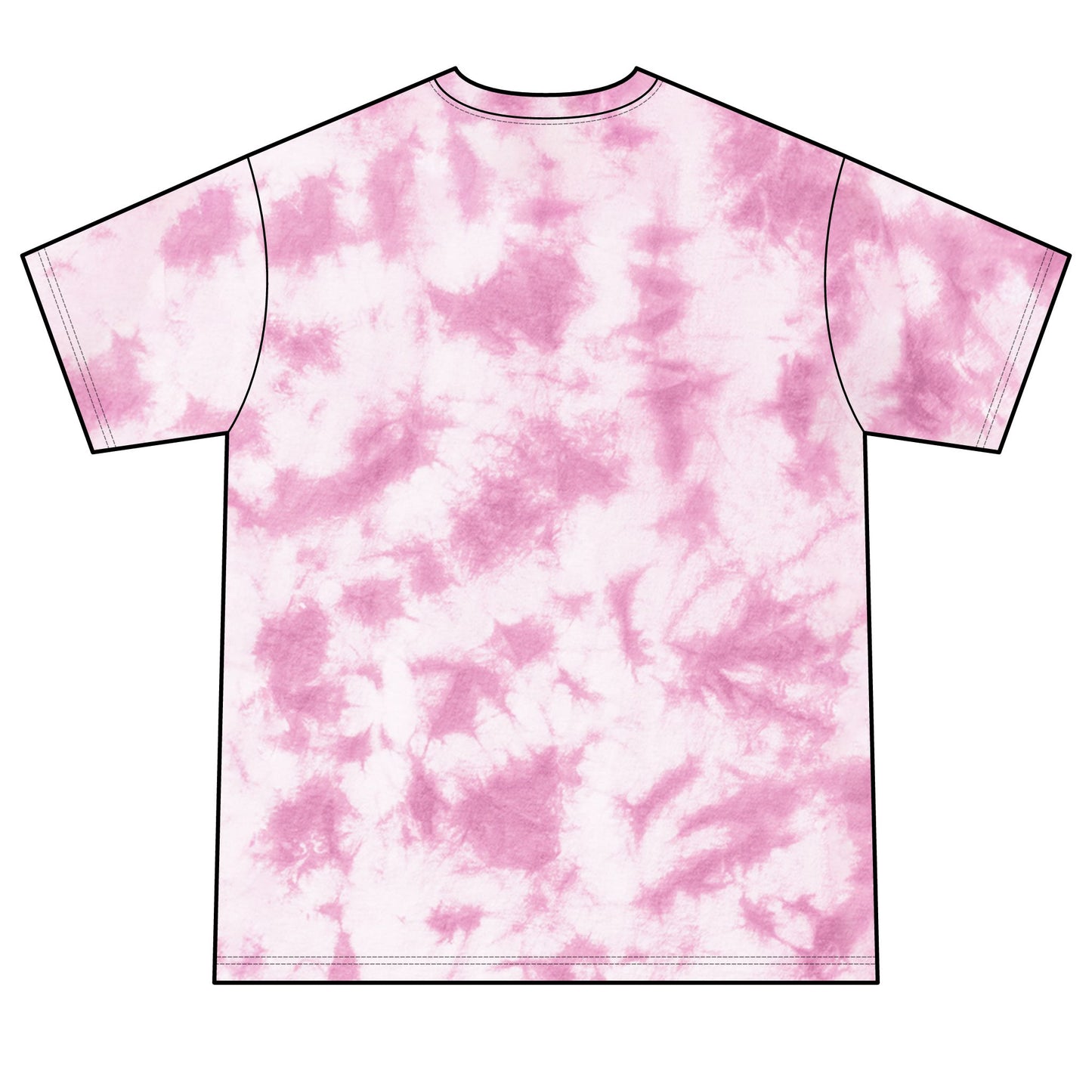 Floral Skull || Unisex Crystal Tie-Dye T-shirt